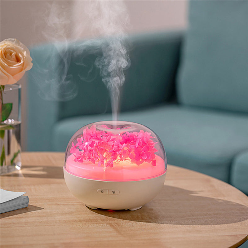 Flower Essential Oil Diffuser and beautiful night light.