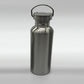 Water Bottle in Stainless Steel - Bamboo/Metal Lid