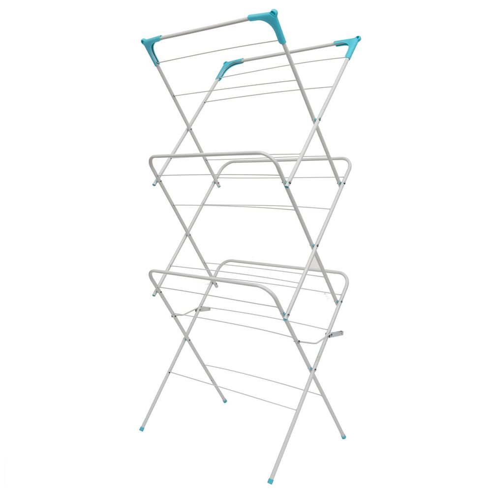 3 Tier Clothes Airer - White