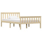 Contemporary Bed Frame White, Grey, Dark Brown, Honey Brown - Solid Pinewood